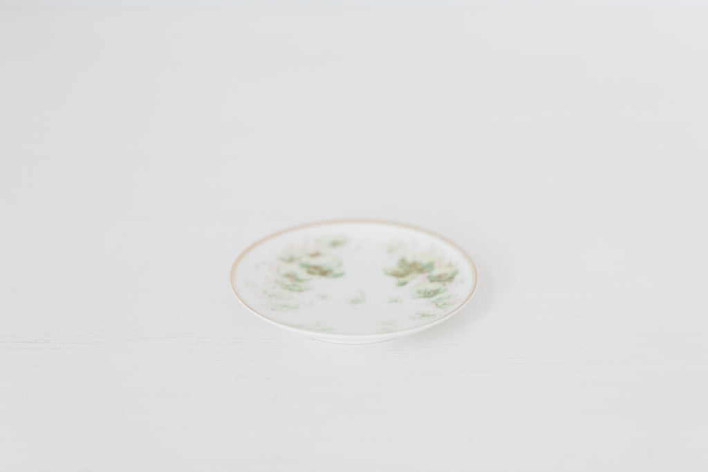 Antique Limoges French Porcelain Butter Pat, petit plate