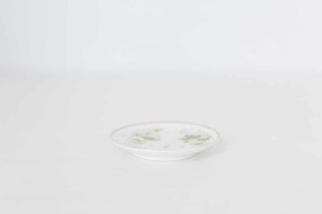 Antique Limoges French Porcelain Butter Pat, petit plate