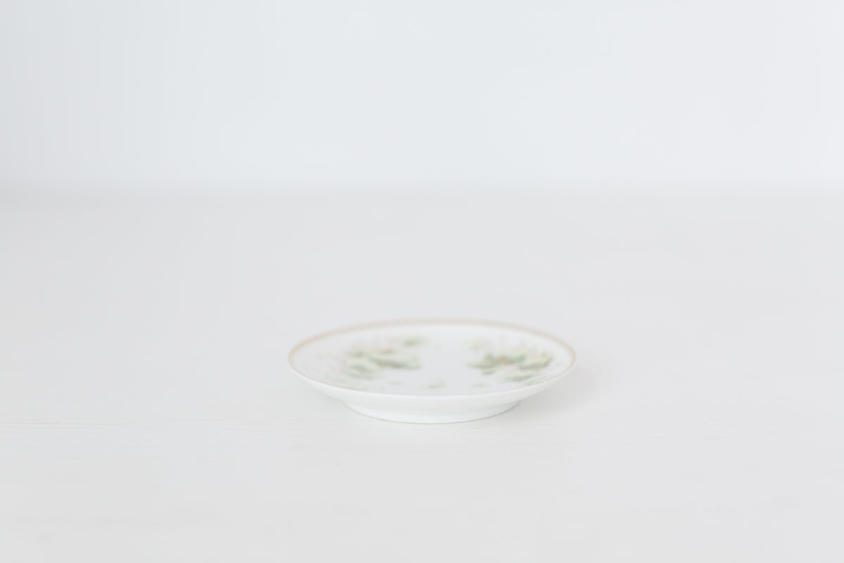 Antique Limoges French Porcelain Butter Pat, petit plate