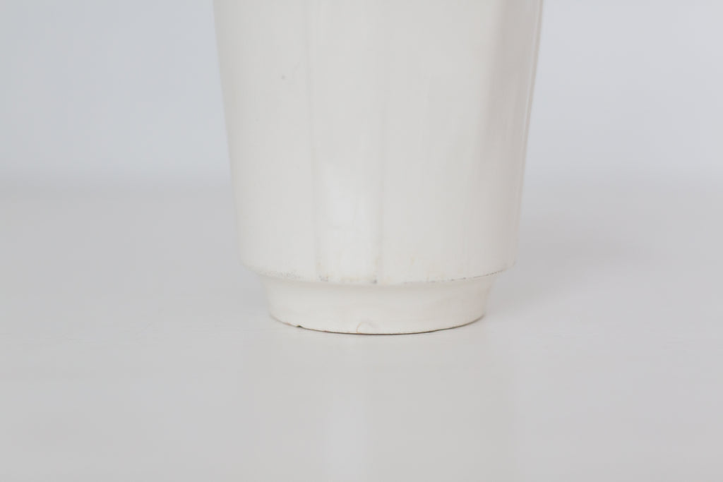 Vintage cream K T & K pitcher with gold accents