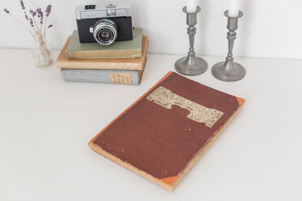 Large Vintage hardbound Italian book from the 1920s