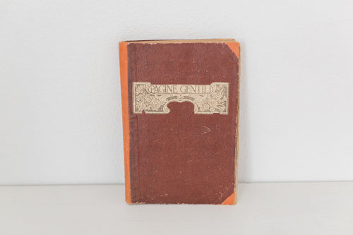Large Vintage hardbound Italian book from the 1920s