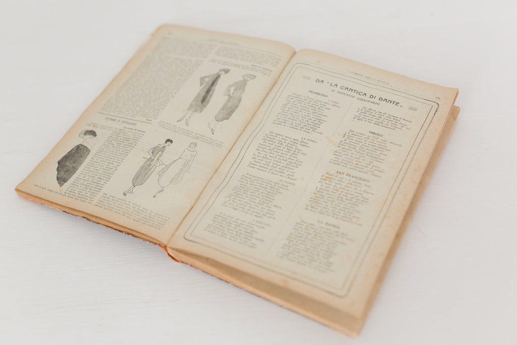 Large Vintage hardbound Italian book from the 1920s