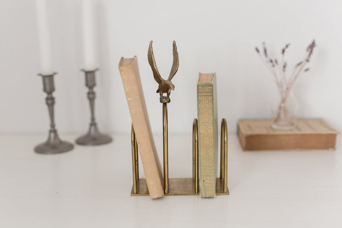 Vintage brass letter holder