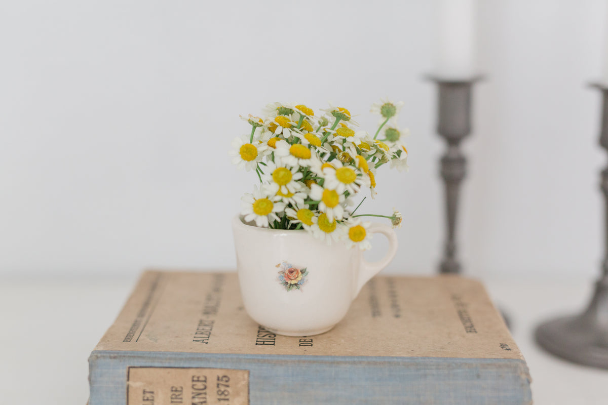 Vintage petit tea cup, petit mug with small floral design