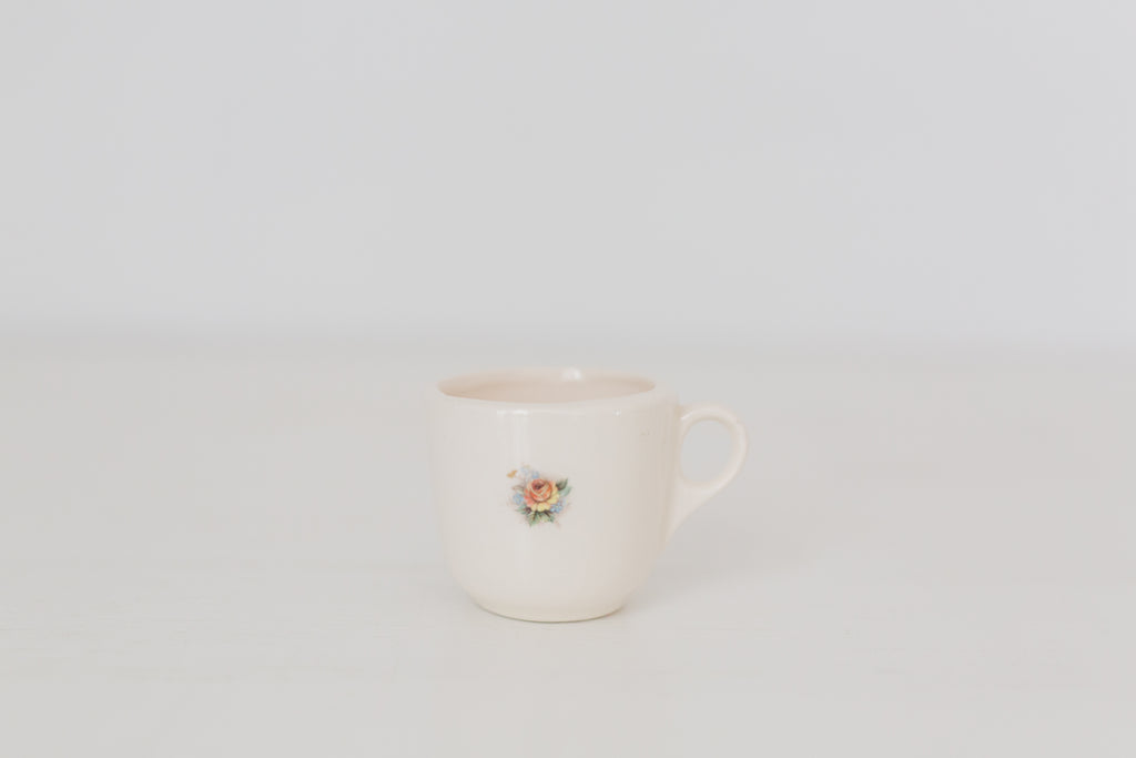 Vintage petit tea cup, petit mug with small floral design