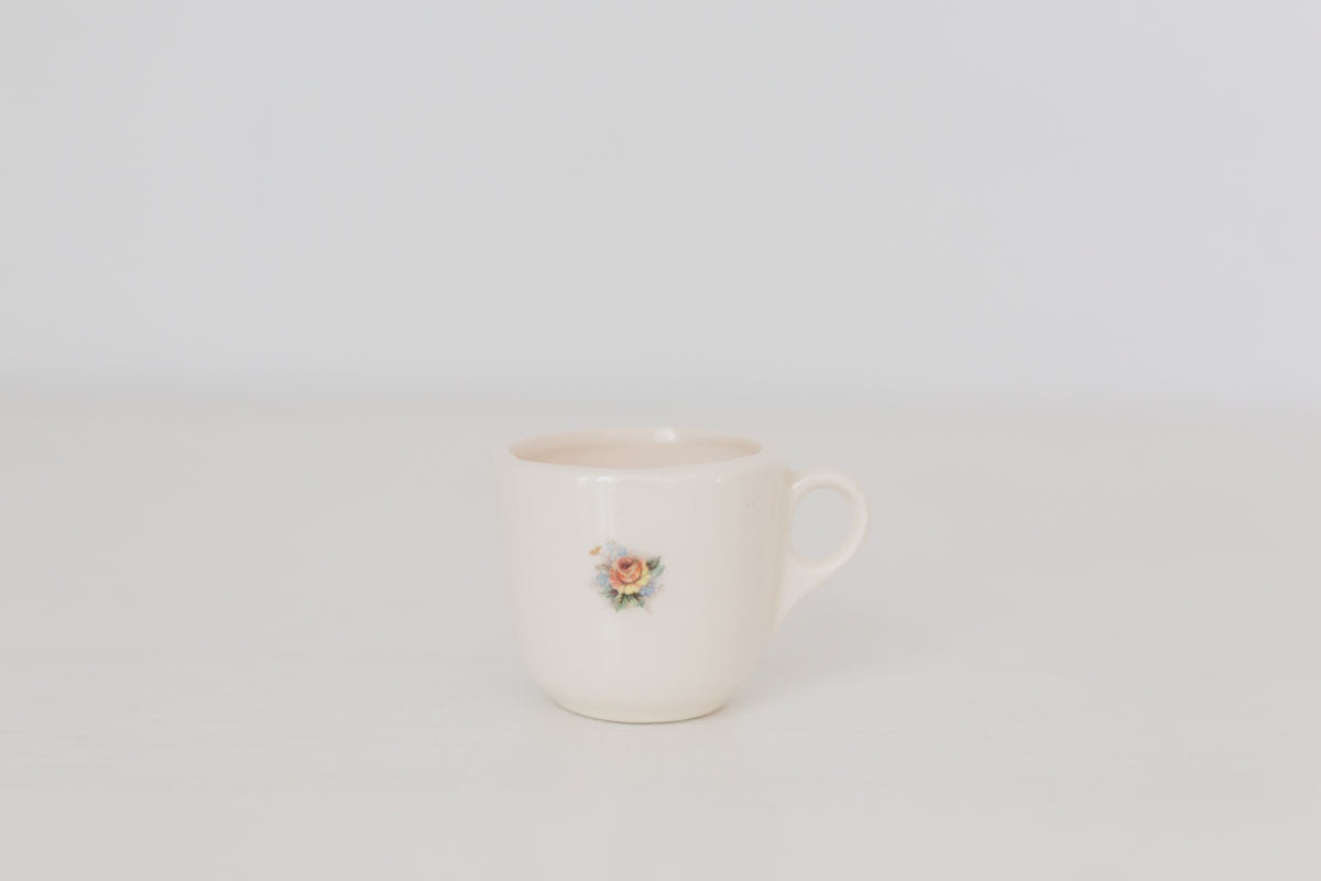 Vintage petit tea cup, petit mug with small floral design