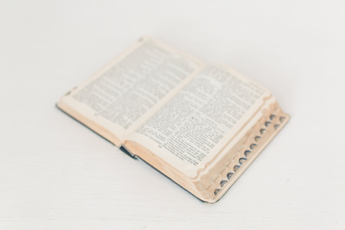 Vintage hardbound bible from the 1940s