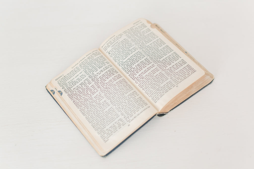 Vintage hardbound bible from the 1940s