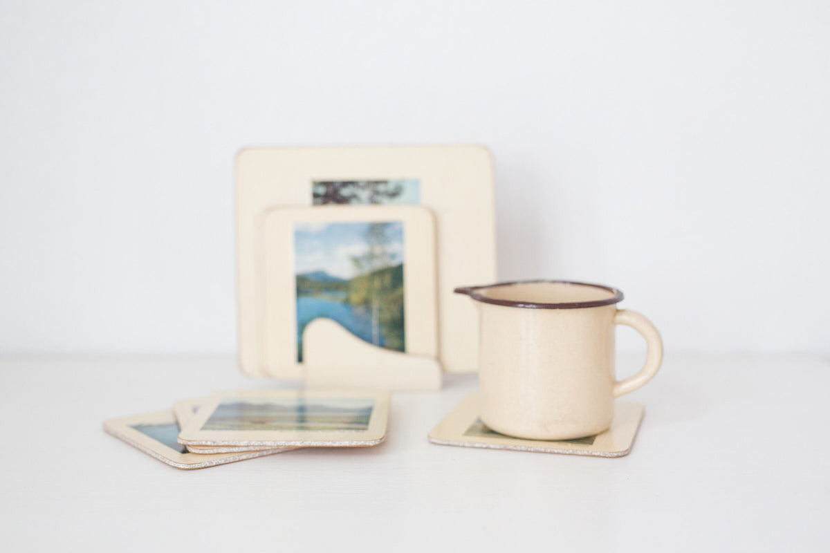 Set of 8 vintage Scottish Trivets, coasters, hot plates