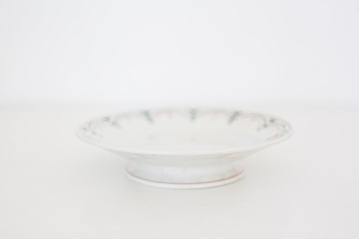 Vintage French ceramic dessert, cake stand