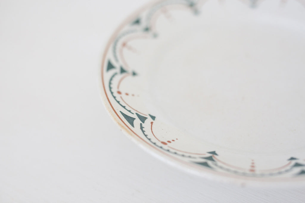 Vintage French ceramic dessert, cake stand