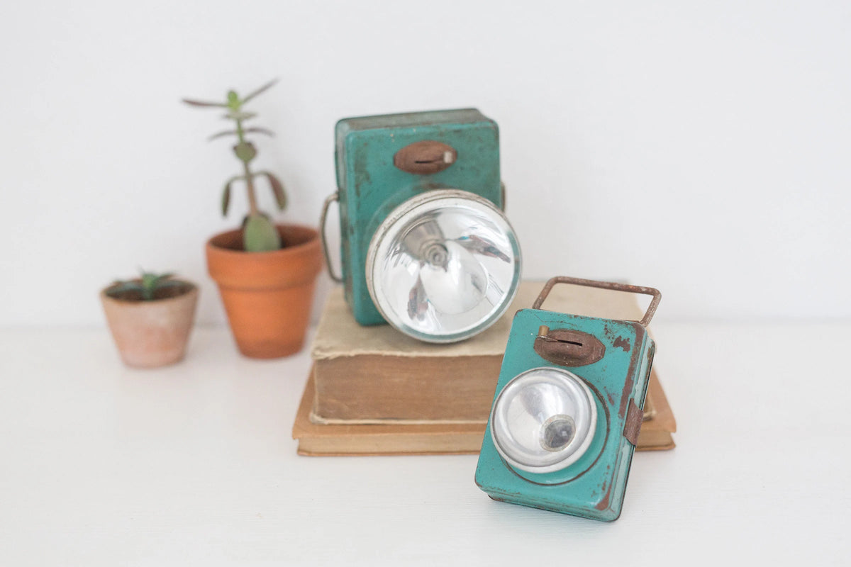 Pair of Small Vintage French lantern