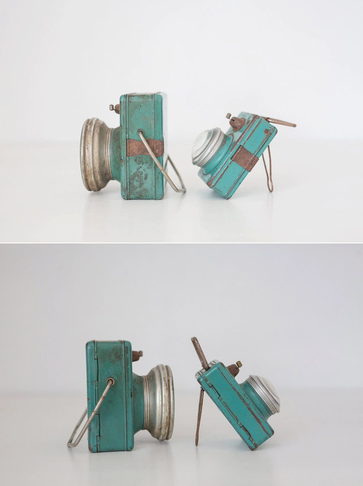Pair of Small Vintage French lantern