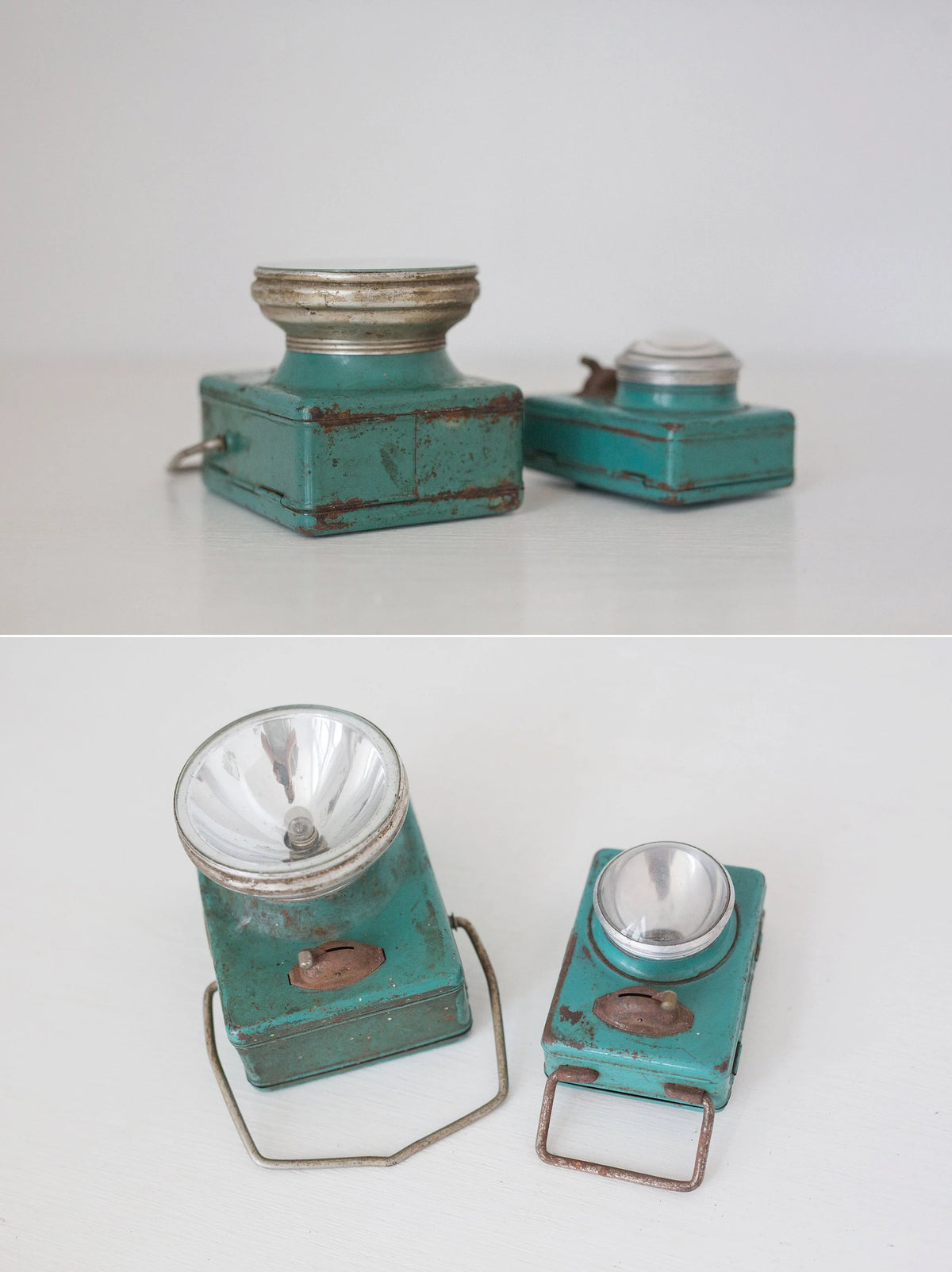 Pair of Small Vintage French lantern