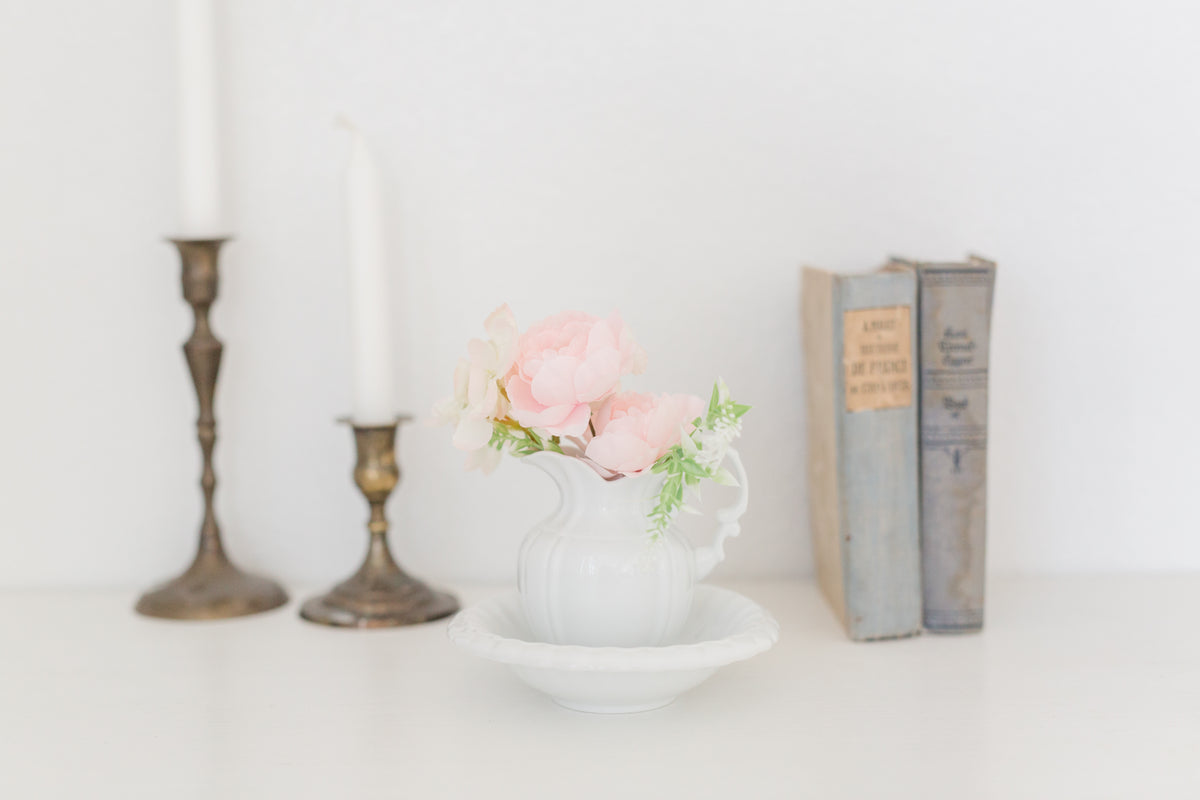 Vintage petit Kaldun & Bogle pitcher with bowl