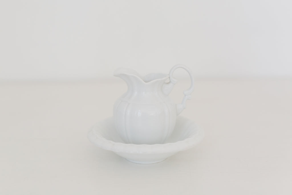 Vintage petit Kaldun & Bogle pitcher with bowl