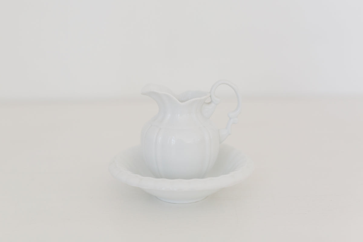 Vintage petit Kaldun & Bogle pitcher with bowl