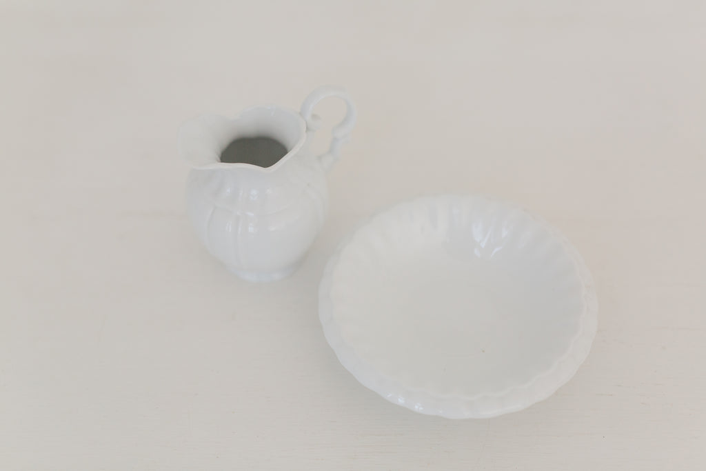 Vintage petit Kaldun & Bogle pitcher with bowl
