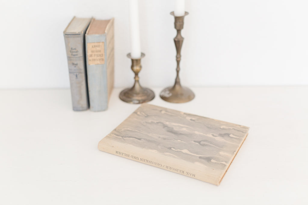 Vintage 1925 German book "Max Klinger Gedanken Und Bider"
