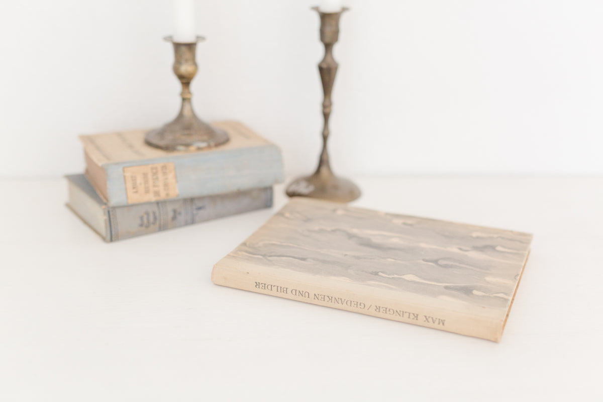 Vintage 1925 German book "Max Klinger Gedanken Und Bider"