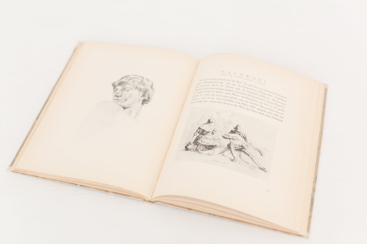 Vintage 1925 German book "Max Klinger Gedanken Und Bider"