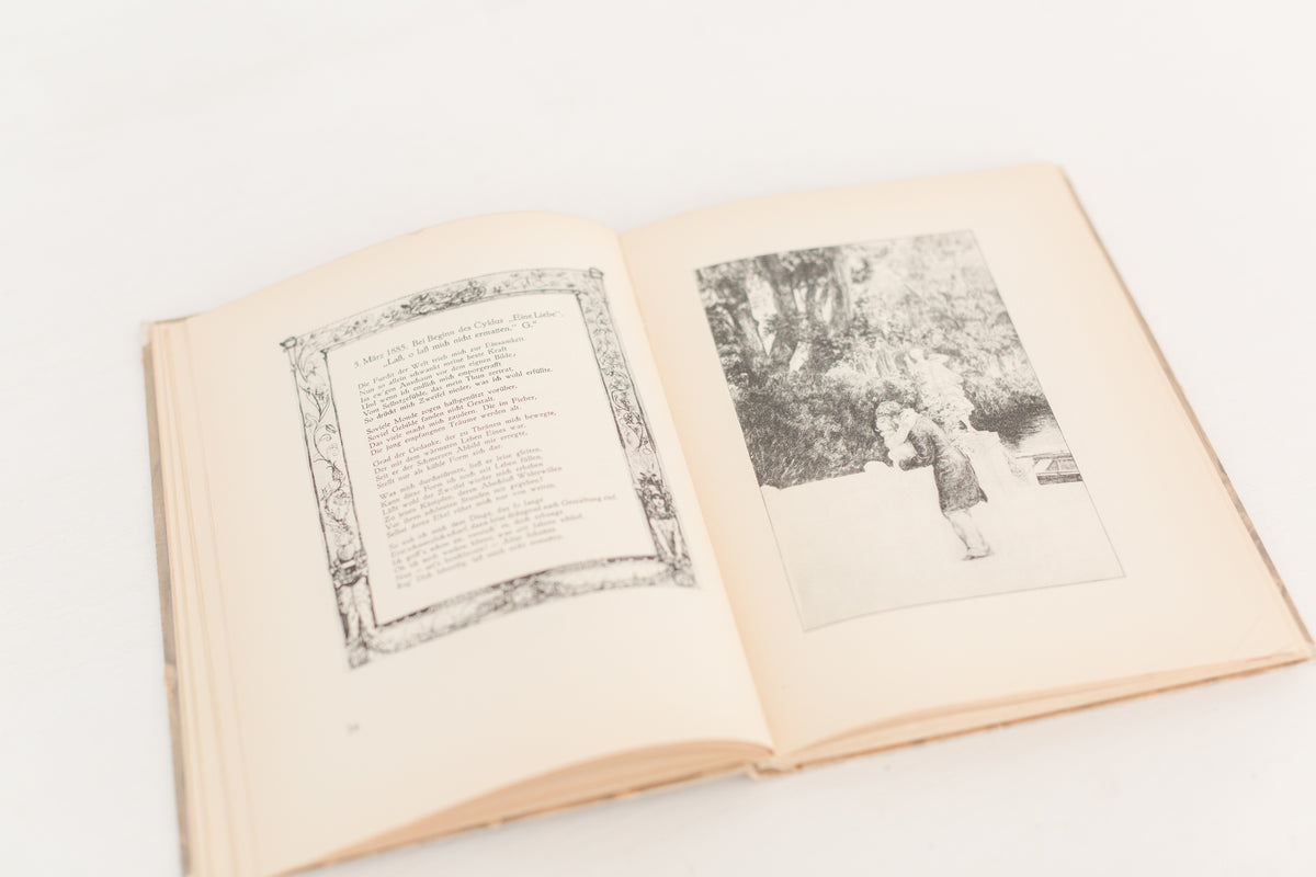 Vintage 1925 German book "Max Klinger Gedanken Und Bider"