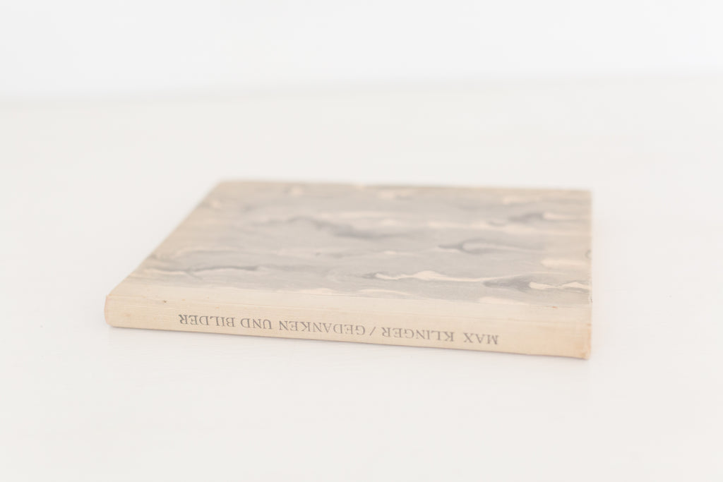 Vintage 1925 German book "Max Klinger Gedanken Und Bider"