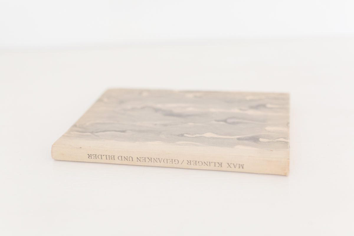 Vintage 1925 German book "Max Klinger Gedanken Und Bider"