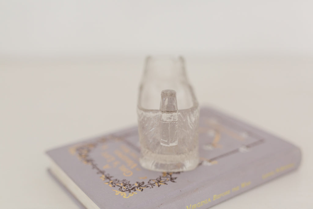 Vintage petite crystal Scottish dog creamer