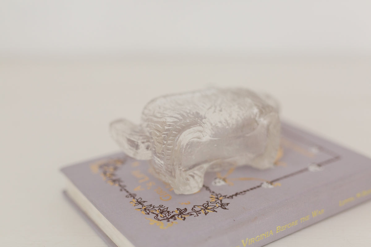 Vintage petite crystal Scottish dog creamer