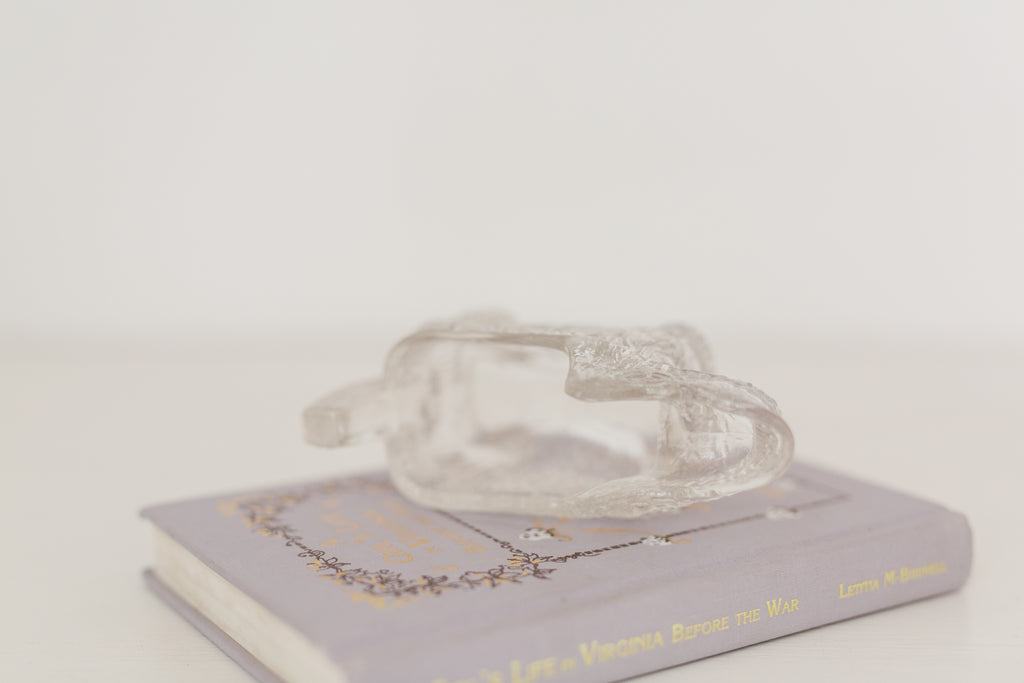 Vintage petite crystal Scottish dog creamer