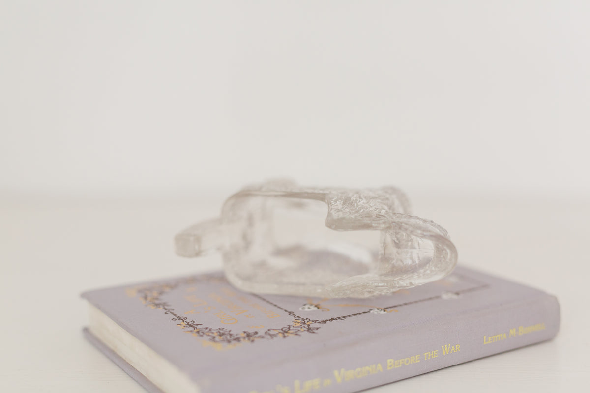 Vintage petite crystal Scottish dog creamer