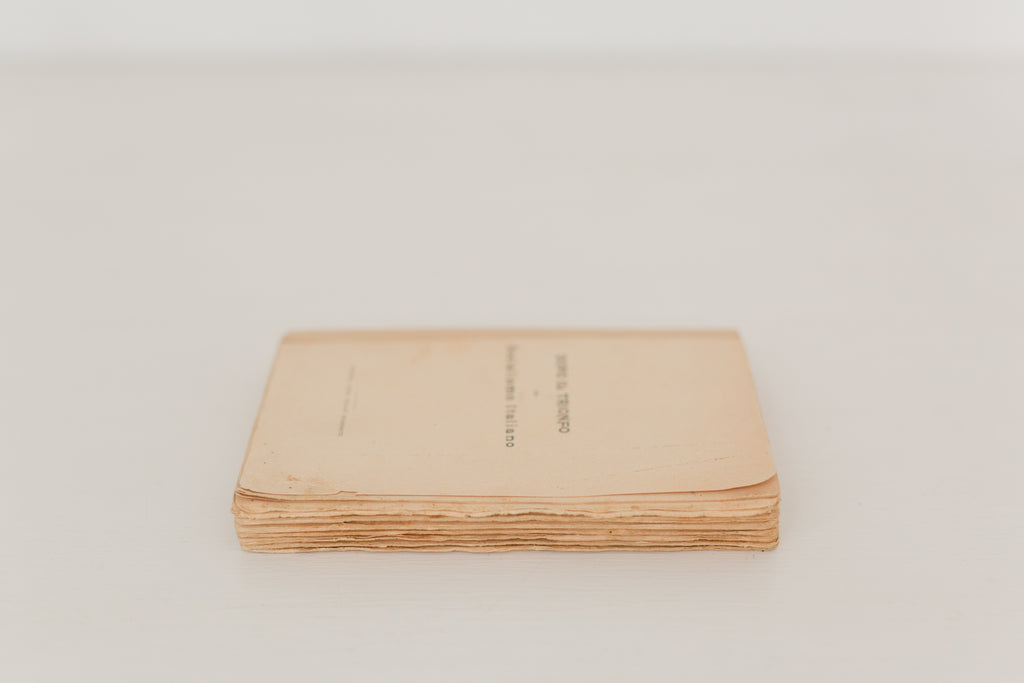 Vintage 1907 Italian book
