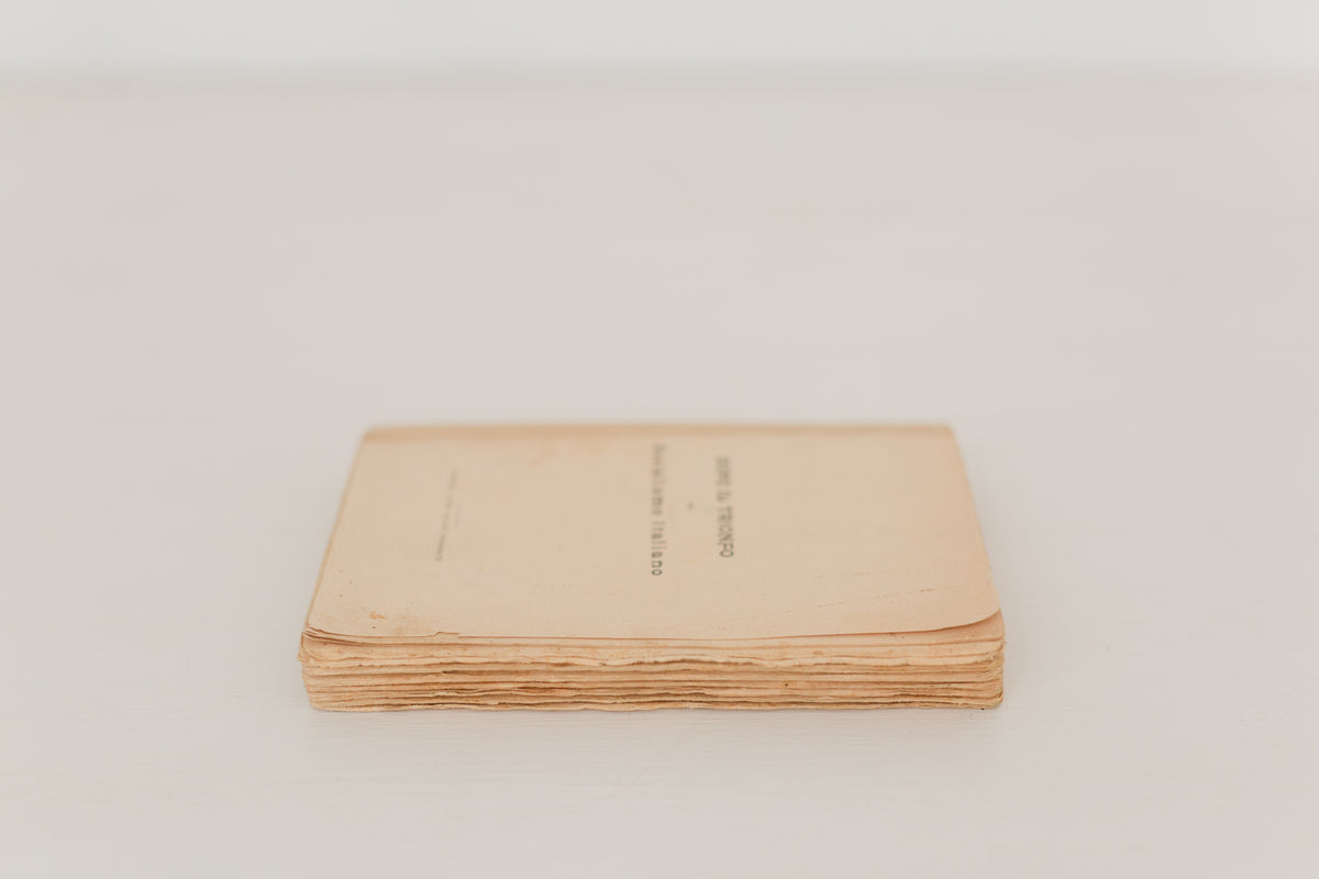 Vintage 1907 Italian book