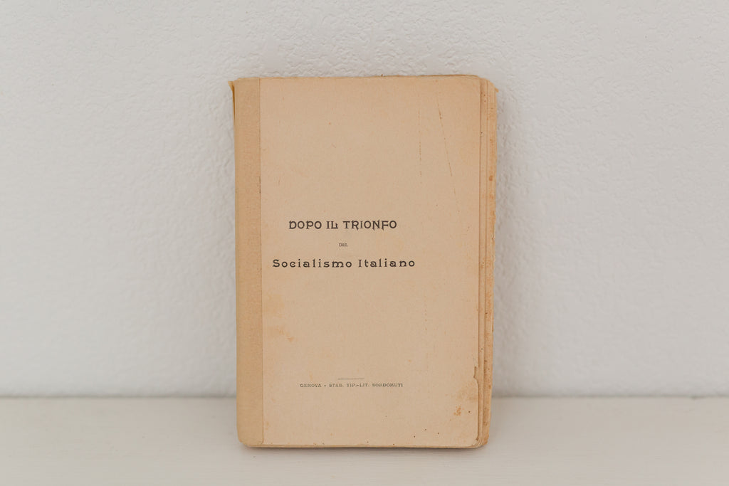 Vintage 1907 Italian book