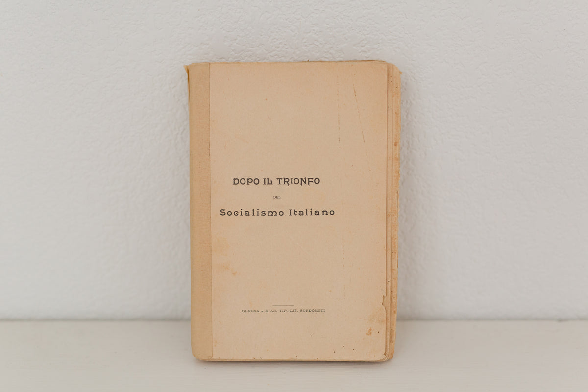 Vintage 1907 Italian book