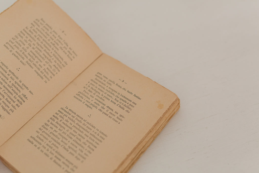 Vintage 1907 Italian book