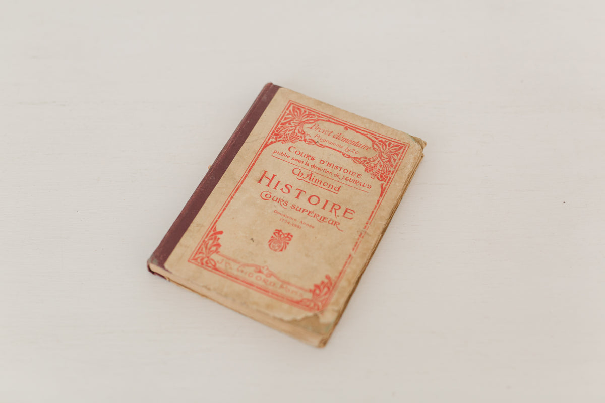 Vintage 1928 French history book
