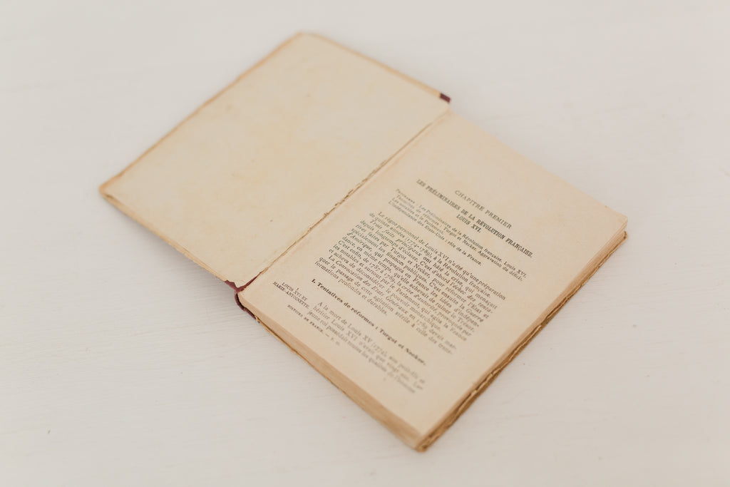 Vintage 1928 French history book