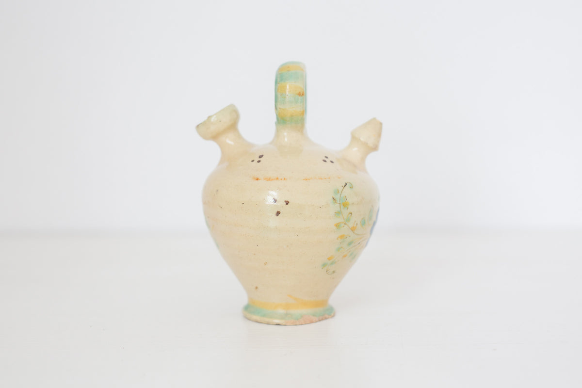 Vintage Spanish Ceramic Olive Oil dispenser, decanter