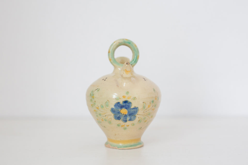 Vintage Spanish Ceramic Olive Oil dispenser, decanter
