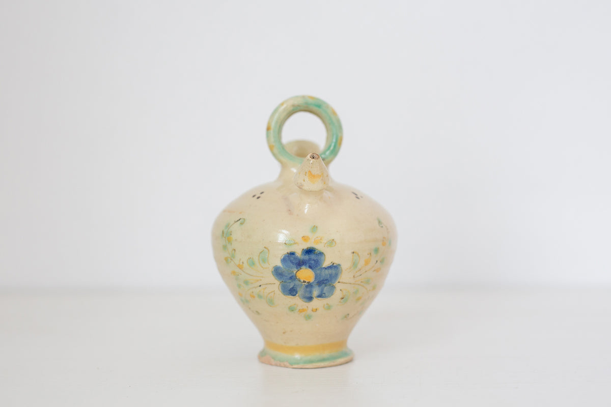 Vintage Spanish Ceramic Olive Oil dispenser, decanter
