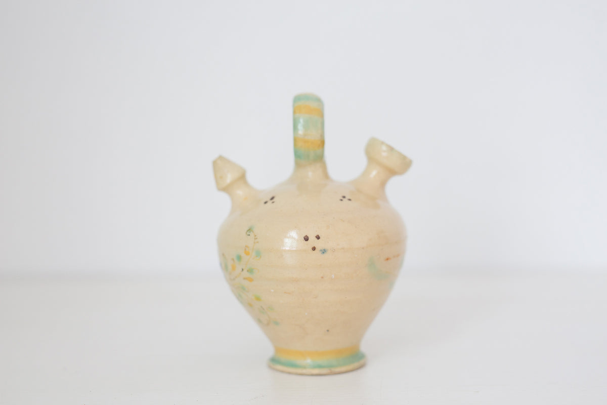 Vintage Spanish Ceramic Olive Oil dispenser, decanter