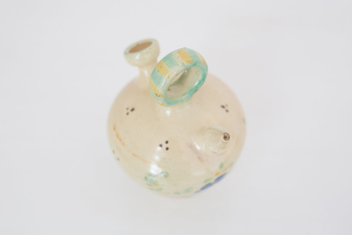 Vintage Spanish Ceramic Olive Oil dispenser, decanter