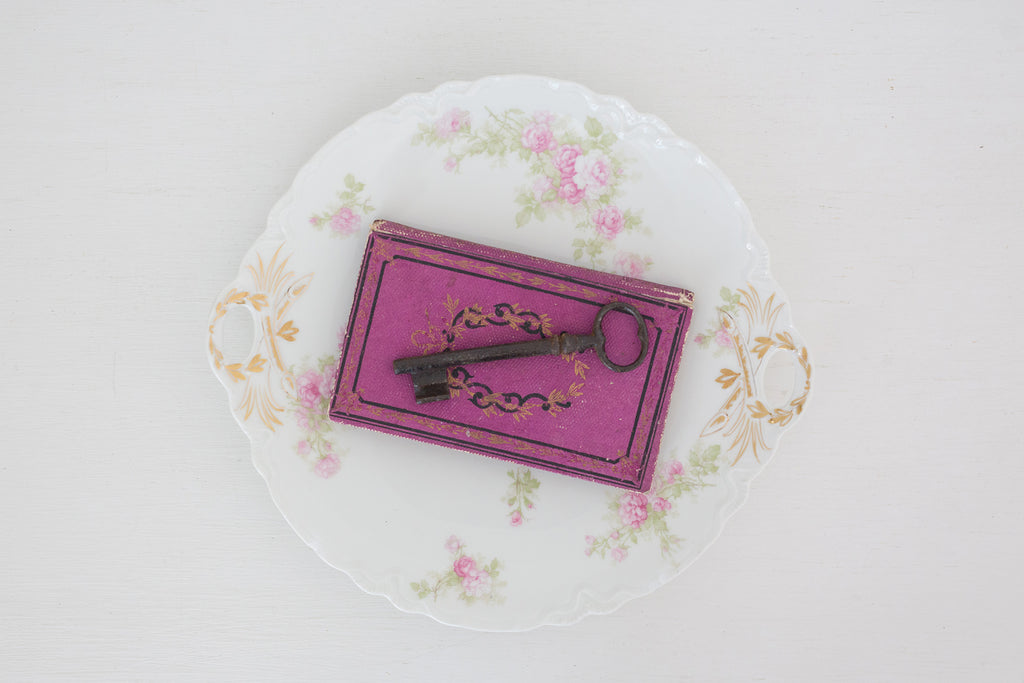 Small Vintage Haviland French plate, Small Serving Plate with handles