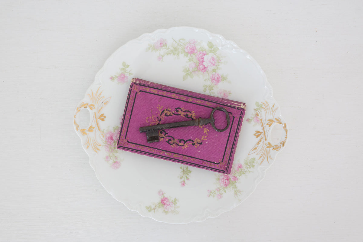 Small Vintage Haviland French plate, Small Serving Plate with handles