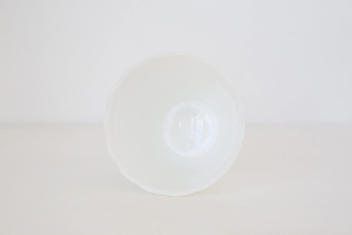 Vintage Hobnail milk glass Fire King planter, vase, or mixing bowl