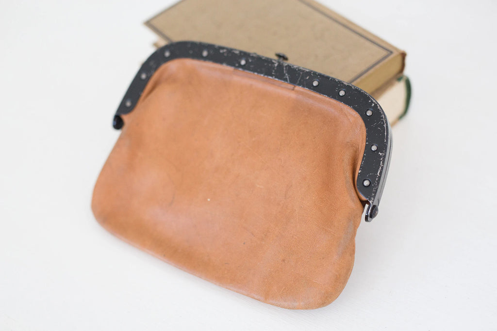 Vintage 1972 leather German Post money pouch