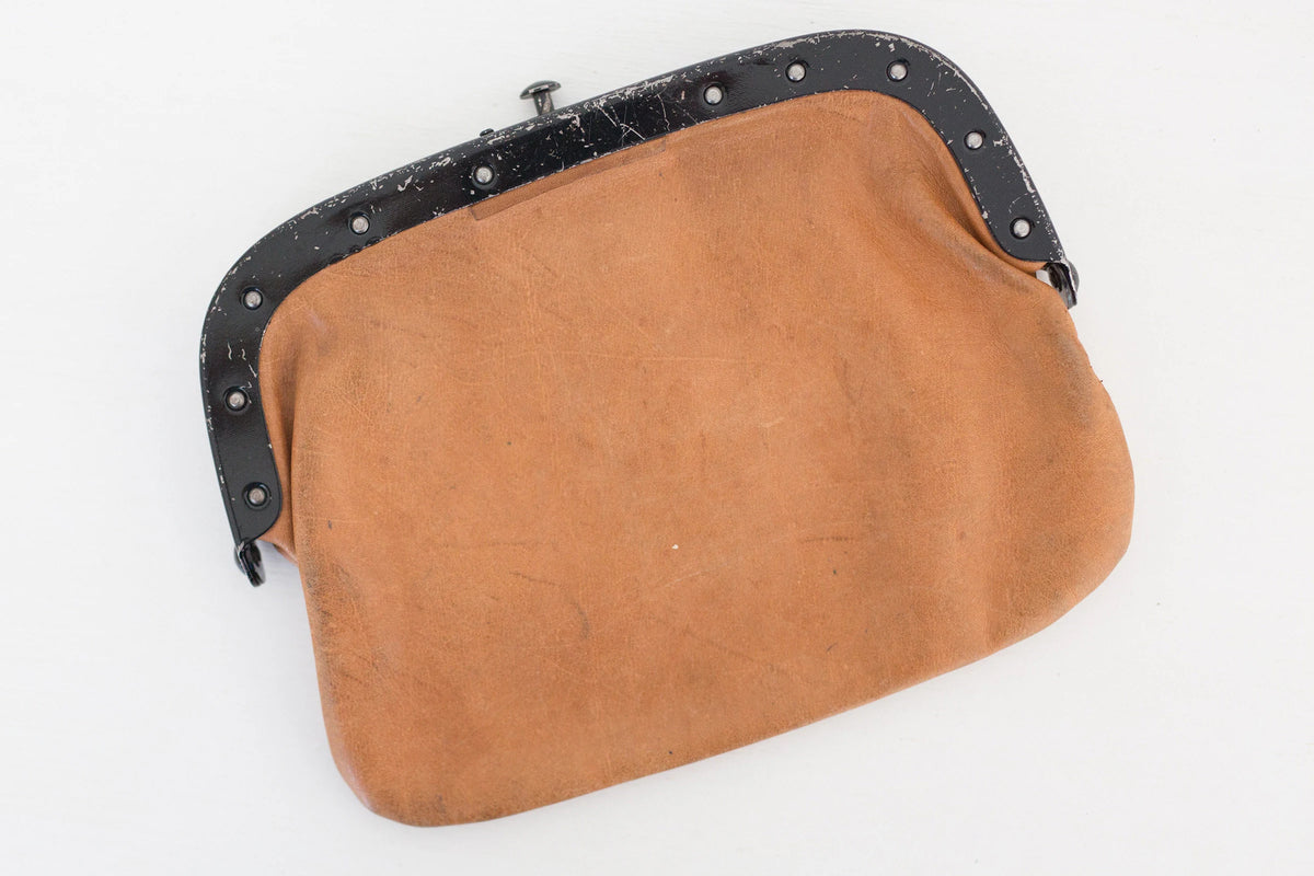 Vintage 1972 leather German Post money pouch